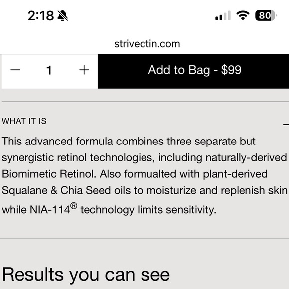 StriVectin s.t.a.r.light Retinol Night Oil - Brand New in Box - Picture 6 of 15